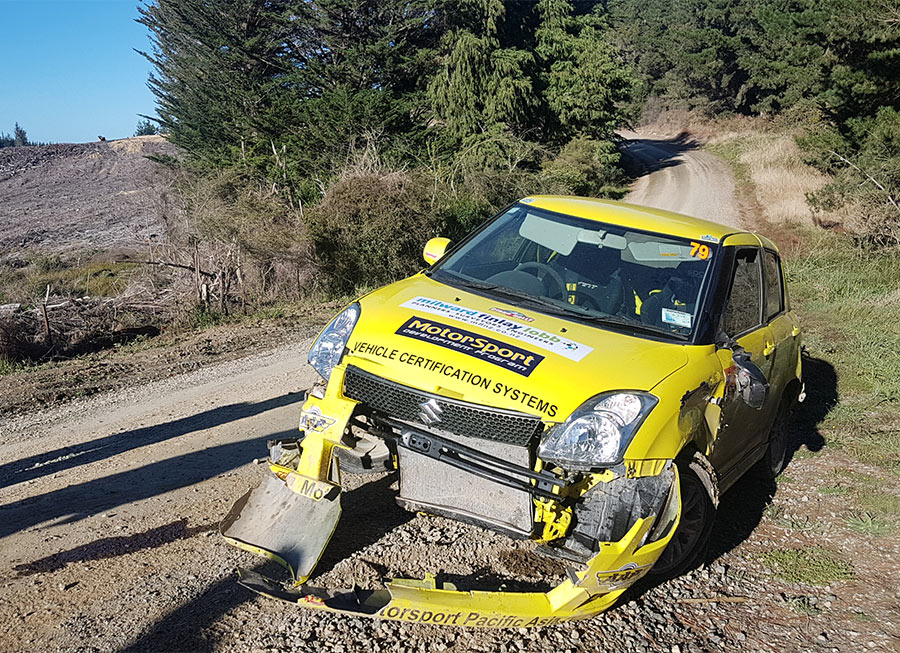 SS4 crash sadly puts Ivan Isada’s 2019 Otago Rally pursuit to an end