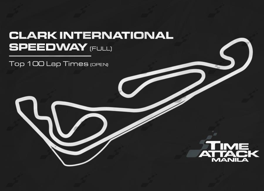 Clark International Speedway (Full) | Top 100 Lap Times (Open)