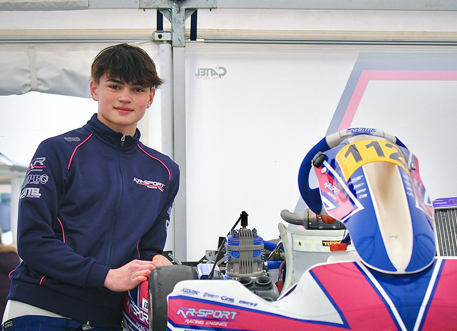 Daryl De Leon Taylor moves up to Senior X30 karting with KR-Sport