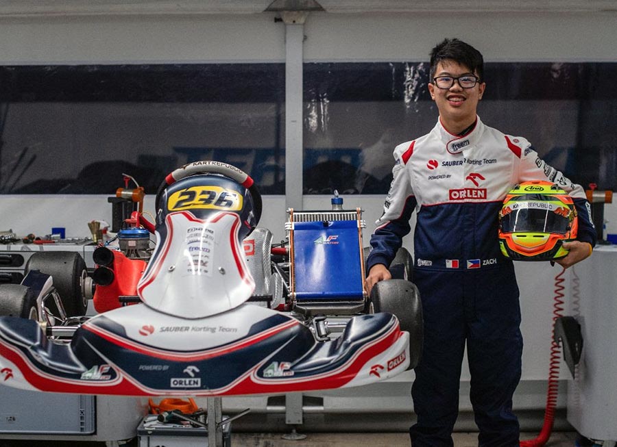Zach David is now a full-fledged Sauber Karting Team driver