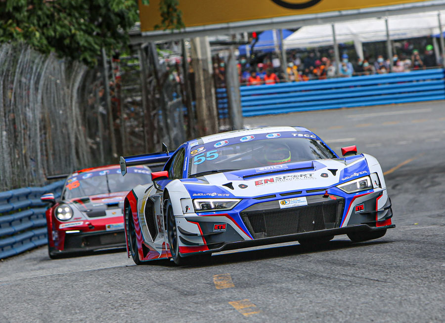 Vincent Floirendo happy to finish 4th at the Bangsaen GP in his R8 LMS GT3