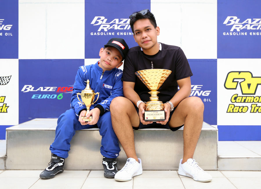 What inspired 10-year-old Kraige Berdos to become a karting champion