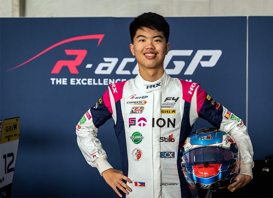Zach David signs full F4 UAE program with R-ace GP in collaboration with Campos Racing
